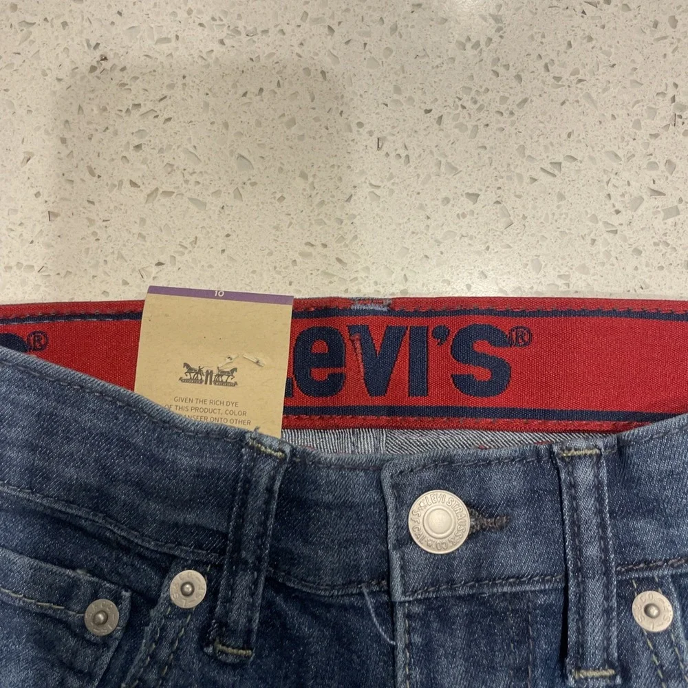 Levi's Jeans, Youth Boys Size 10, Blue, Denim, Slim Flex Stretch Jeans NWT